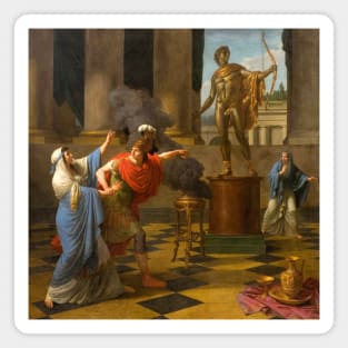 Alexander Consulting the Oracle of Apollo by Louis-Jean-Francois Lagrenee Magnet